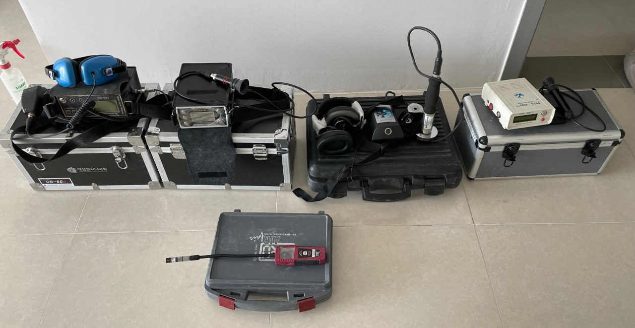 누수탐지 전문 장비 세트 — 열화상 카메라